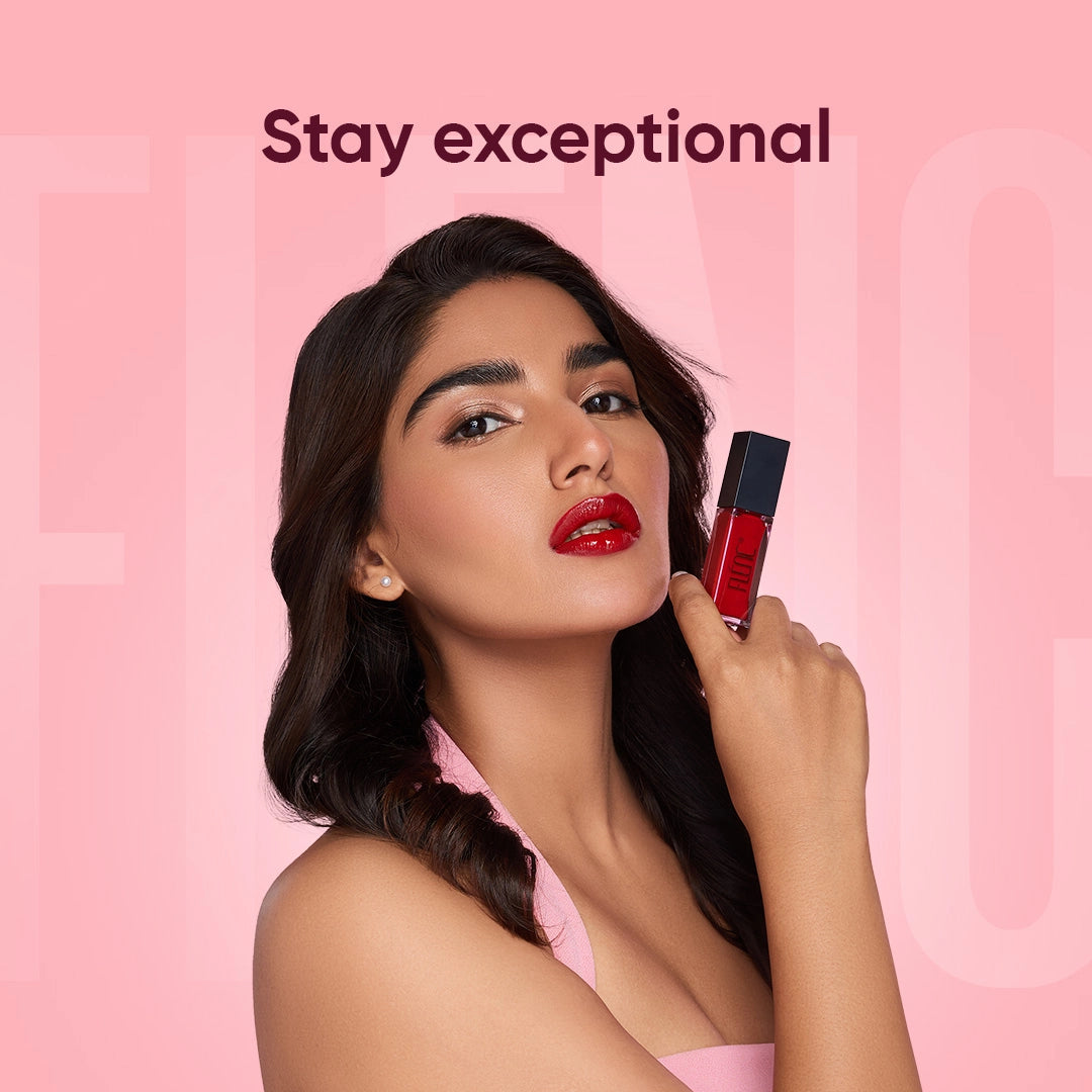 Ruby Red Glossy Lipstick