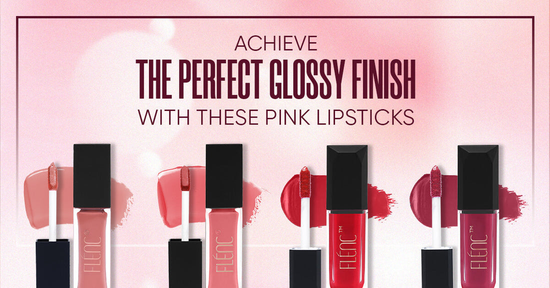 Glossy Pink Lipstick
