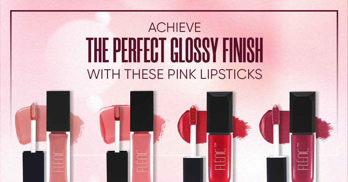 Glossy Pink Lipstick