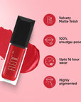 Barcelona - Cherry Red Matte Lipstick 5ML