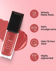 Milan - Berry Pink Matte Lipstick 5ML