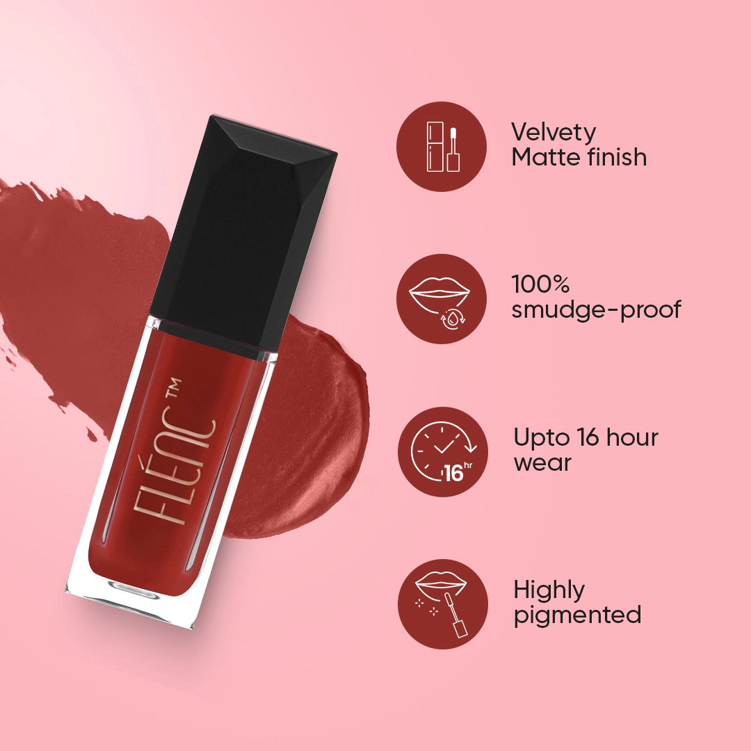 Deep Maroon Matte Lipstick