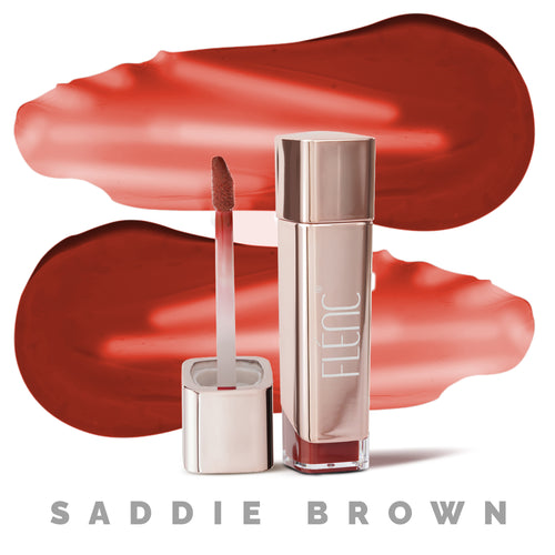 Velvet Glow Lip Gloss | Saddie brown